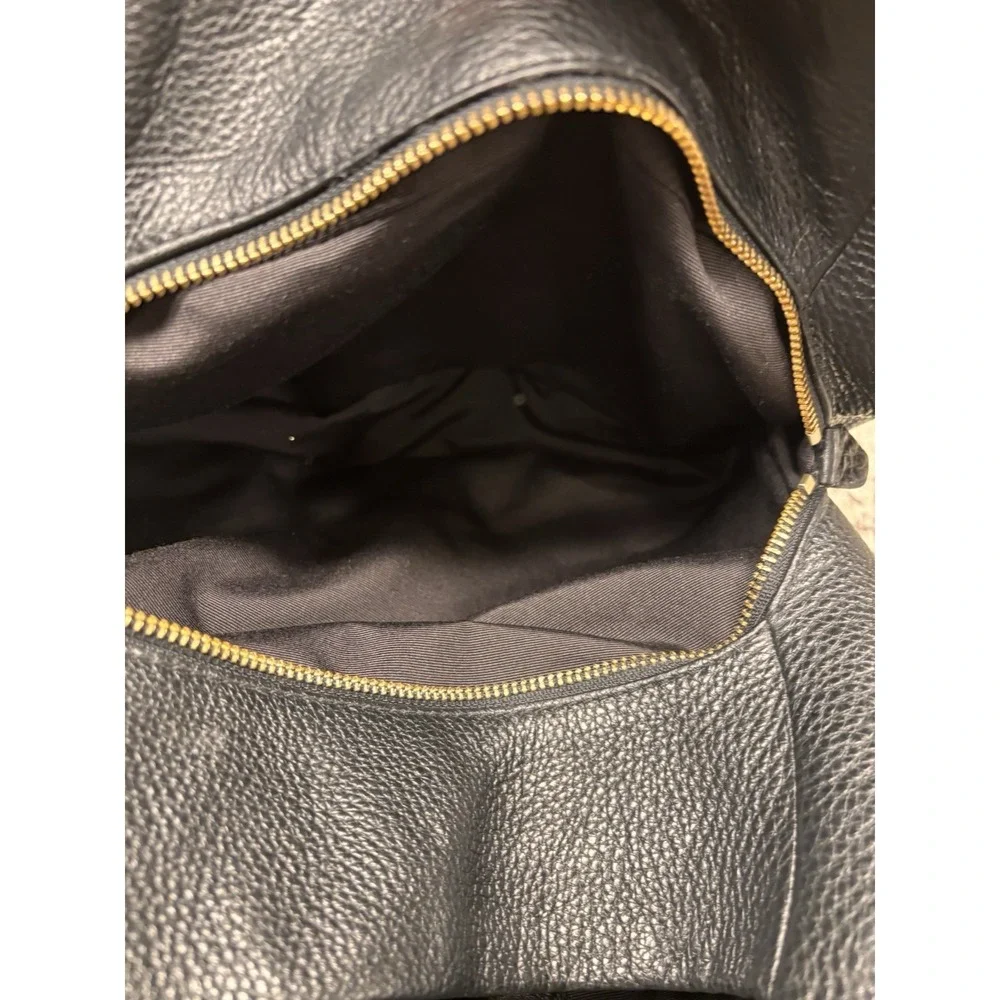 Coach Madison Phoebe Black Pebbled Leather 3 Compartment Hobo Shoulder‎ Bag EUC